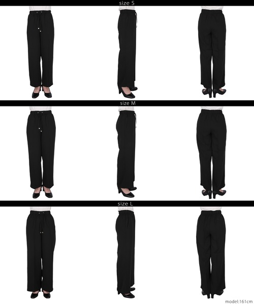 セール】とろみツイルイージーワイドパンツ（スラックス）｜coca（coca