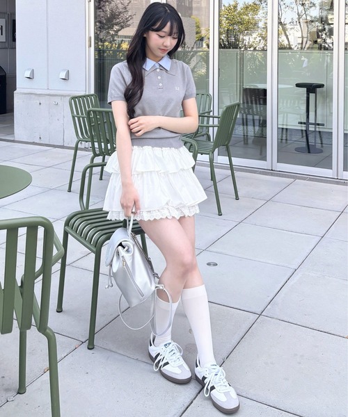 3.3 Field Trip （3.3フィールドトリップ）の「3.3 Field Trip／カラーレイヤードトップス（Tシャツ/カットソー・レディース・ネイビー/グレー/オフホワイト/ブラック・FREE）」の13枚目の写真