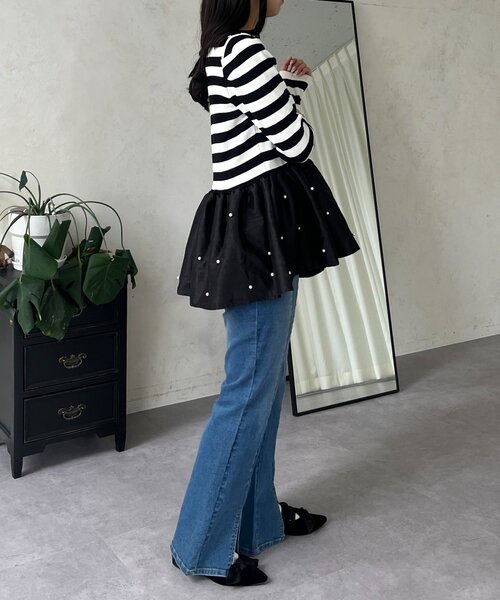 M*u様 【デニムフェス】reporis fairy closet 02 スカー organdy frills skirt pants – BUNNY APARTMENT