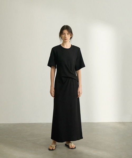 DECADE CLASSIC(ディケイド クラシック)の「DECADE CLASSIC ねじりディテール ロングワンピース (SS)(ワンピース・レディース・ブラック/ホワイト・FREE)」の10枚目の写真