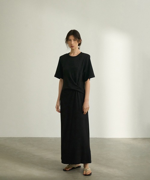 DECADE CLASSIC(ディケイド クラシック)の「DECADE CLASSIC ねじりディテール ロングワンピース (SS)(ワンピース・レディース・ブラック/ホワイト・FREE)」の11枚目の写真