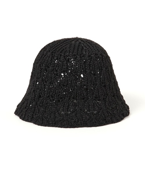 LAKOLE(ラコレ)の「シェル編みスカラップハット / 450145(ハット・レディース・オフホワイト/ブラック/オレンジ系その他6・FREE)」の5枚目の写真