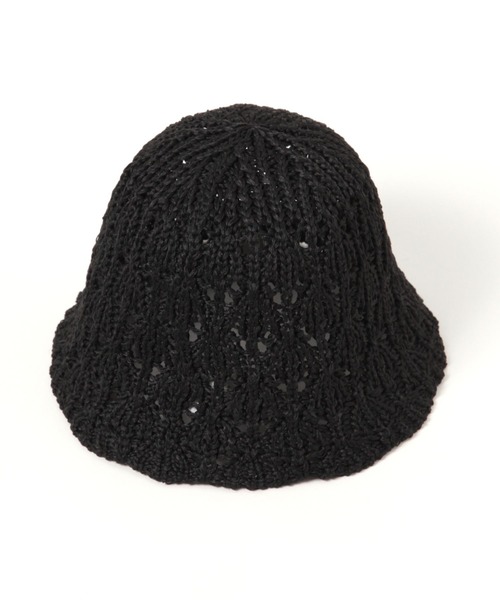 LAKOLE(ラコレ)の「シェル編みスカラップハット / 450145(ハット・レディース・オフホワイト/ブラック/オレンジ系その他6・FREE)」の6枚目の写真