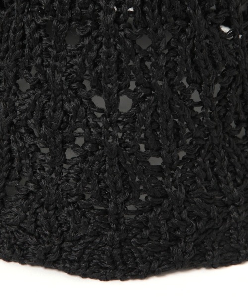 LAKOLE(ラコレ)の「シェル編みスカラップハット / 450145(ハット・レディース・オフホワイト/ブラック/オレンジ系その他6・FREE)」の8枚目の写真