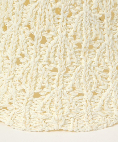 LAKOLE(ラコレ)の「シェル編みスカラップハット / 450145(ハット・レディース・オフホワイト/ブラック/オレンジ系その他6・FREE)」の11枚目の写真