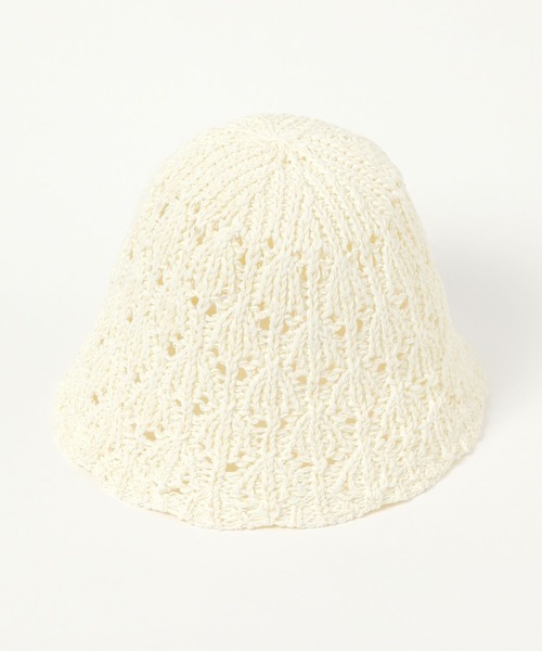 LAKOLE(ラコレ)の「シェル編みスカラップハット / 450145(ハット・レディース・オフホワイト/ブラック/オレンジ系その他6・FREE)」の21枚目の写真