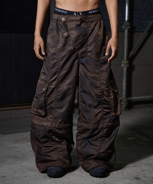 セール】2way Breached Nylon Cargo Pants / 2wayブリーチ
