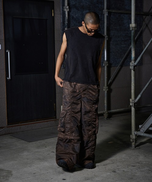 ANDER HUNK(アンダーハンク)の「2way Breached Nylon Cargo Pants / 2wayブリーチナイロンカーゴパンツ(カーゴパンツ・メンズ・グレー/ブラウン・SMALL/MEDIUM/LARGE)」の19枚目の写真