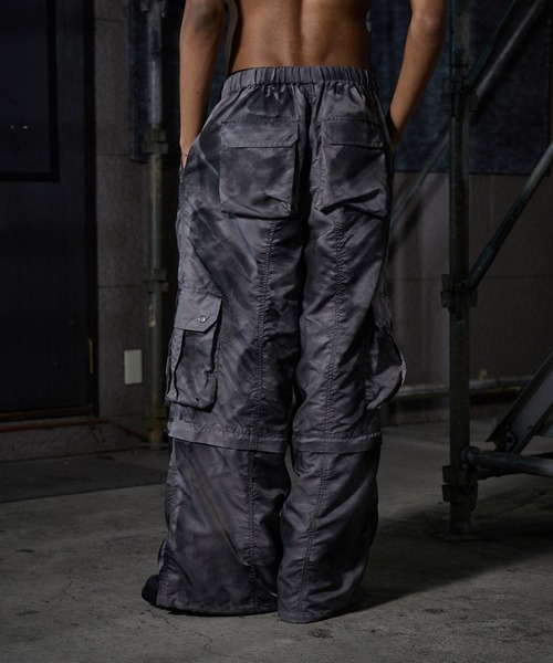 セール】2way Breached Nylon Cargo Pants / 2wayブリーチ