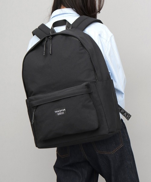 YAKPAK（ヤックパック）の「大容量 シンプル デイパック A4・B4・PC収納対応（バックパック/リュック・メンズ・ブラック・FREE）」の3枚目の写真