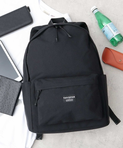 YAKPAK（ヤックパック）の「大容量 シンプル デイパック A4・B4・PC収納対応（バックパック/リュック・メンズ・ブラック・FREE）」の5枚目の写真