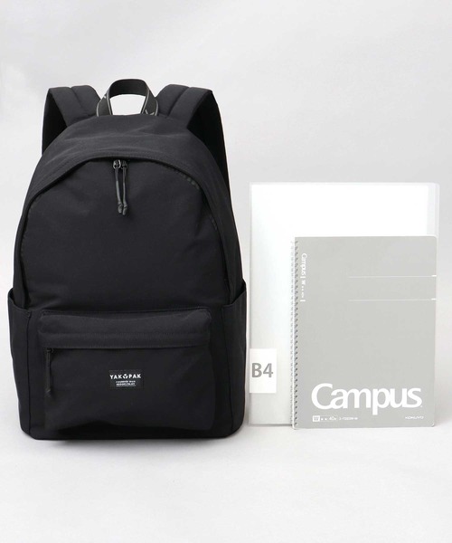 YAKPAK（ヤックパック）の「大容量 シンプル デイパック A4・B4・PC収納対応（バックパック/リュック・メンズ・ブラック・FREE）」の8枚目の写真