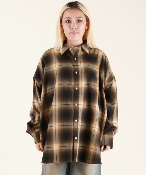 BEVERY HILLS P.C/ビバリーヒルズポロクラブ チェックシャツ ルーズ