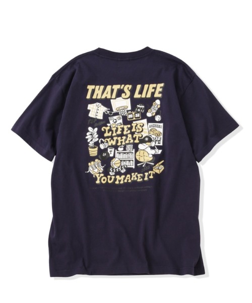 完売 ザッツライフ that's life ブラックMサイズ セール】That's life DAILY CHAOS Tee 半袖 Tシャツ 夏服