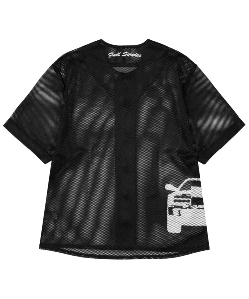 HUF 車プリント メッシュシャツ M HUF 車プリント メッシュシャツ M