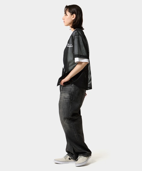 HUF メッシュ　シャツ FULL SERVICE BASEBALL MESH TOP / HUF メッシュ トップス（T