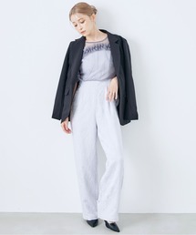 CELEN | 《2025新作》【オケージョンドレス/結婚式/お呼ばれ】チュールドッキングロンパース(パンツドレス)