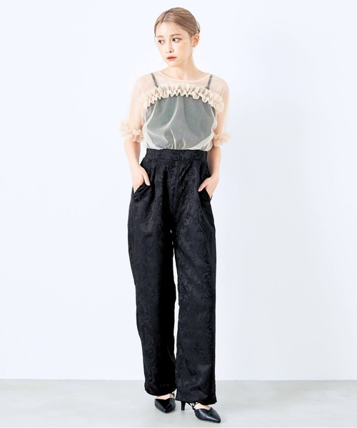 2025新作》【オケージョンドレス/結婚式/お呼ばれ】チュール