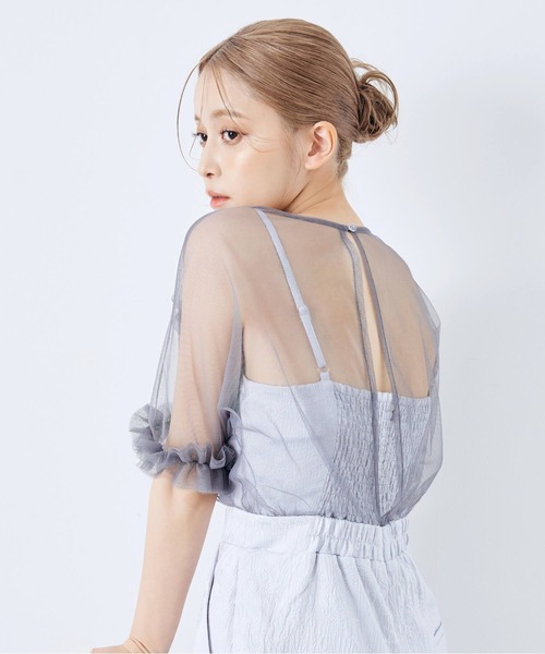 2025新作》【オケージョンドレス/結婚式/お呼ばれ】チュール