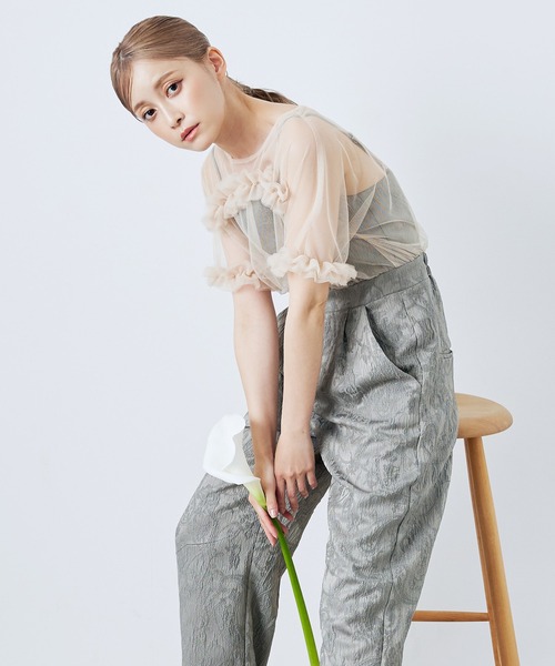 2025新作》【オケージョンドレス/結婚式/お呼ばれ】チュール