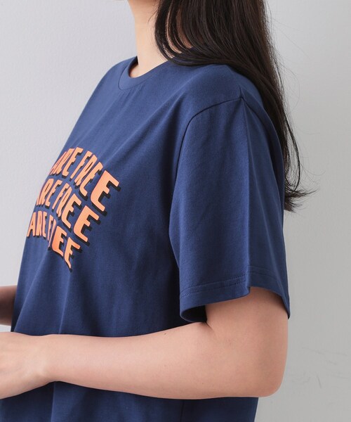 OPAQUE.CLIP(オペークドットクリップ)の「カラーロゴTシャツ【洗濯機洗い可】(Tシャツ/カットソー・レディース・ネイビー/ダークブラウン/ホワイト・00)」の20枚目の写真
