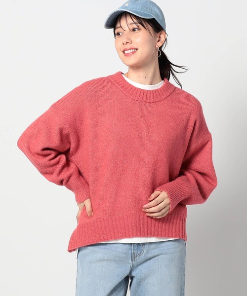 Grand PARK（グランドパーク）の「ショートクルーネックニット（ニット/セーター・レディース・グリーン/ライトグリーン/グレー/ピンク・FREE）」の4枚目の写真