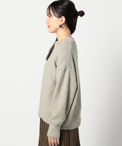 Grand PARK（グランドパーク）の「ショートクルーネックニット（ニット/セーター・レディース・グリーン/ライトグリーン/グレー/ピンク・FREE）」の9枚目の写真