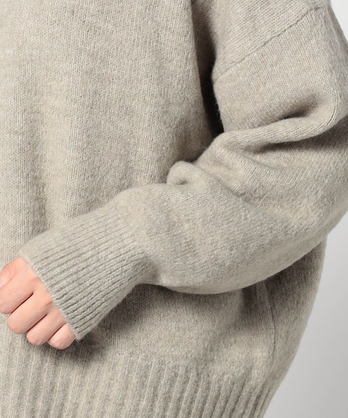 Grand PARK（グランドパーク）の「ショートクルーネックニット（ニット/セーター・レディース・グリーン/ライトグリーン/グレー/ピンク・FREE）」の12枚目の写真