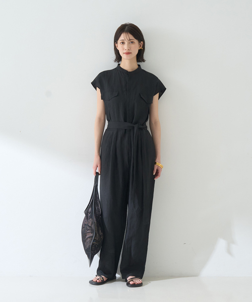 TICCA オールインワン　IENA セール】TICCA ティッカ ハウンドトゥースコンビネゾン