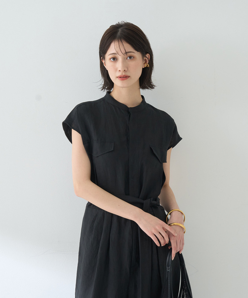未使用 TICCA ティッカ 2024SS リネンコンビネゾン ブラック セール】 【TICCA/ティッカ】リネンコンビネゾン （サロペット
