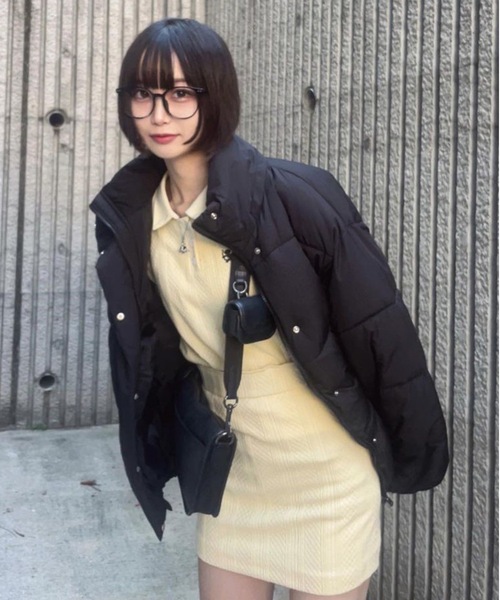 ROOPTOKYO(ループトウキョウ)の「POLO KNIT /長袖ニットポロ ショート丈 ワンポイント刺繍(ポロシャツ・レディース・ネイビー/ブラック/クリーム・S/M)」の12枚目の写真