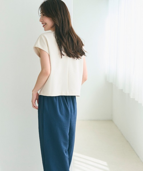 coca（coca）（コカ）の「フレンチスリーブジレ（ベスト・レディース・アイボリー/ブラック・L/M）」の5枚目の写真