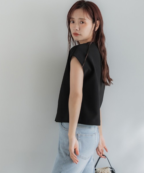 coca（coca）（コカ）の「フレンチスリーブジレ（ベスト・レディース・アイボリー/ブラック・L/M）」の10枚目の写真