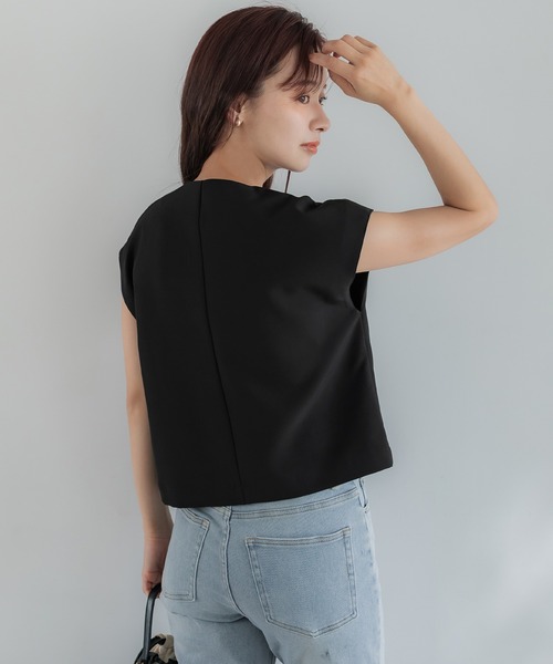 coca（coca）（コカ）の「フレンチスリーブジレ（ベスト・レディース・アイボリー/ブラック・L/M）」の13枚目の写真