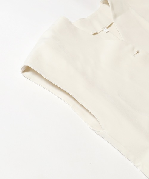 coca（coca）（コカ）の「フレンチスリーブジレ（ベスト・レディース・アイボリー/ブラック・L/M）」の17枚目の写真
