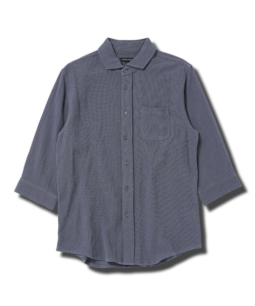 jiggys shop(ジギーズショップ)の「ストレッチ コットン 7分袖 パナマシャツ(シャツ/ブラウス・メンズ・ベージュ/グレー/ライトブルー/グレー系その他/チャコールグレー/ホワイト/ネイビー・SMALL/LARGE/MEDIUM/X-LARGE)」の14枚目の写真