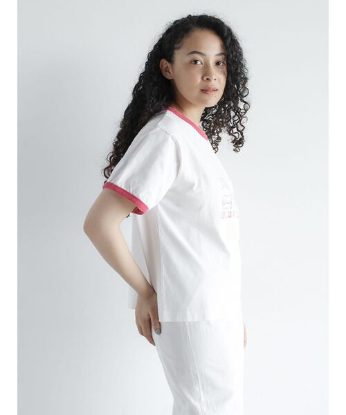 FIKA.(フィーカ)の「Vintage like ringer T-shirt(Tシャツ/カットソー・レディース・ホワイト・FREE)」の3枚目の写真