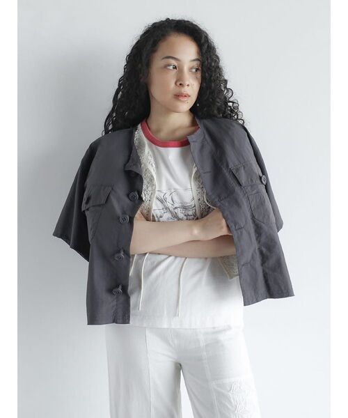 FIKA.(フィーカ)の「Vintage like ringer T-shirt(Tシャツ/カットソー・レディース・ホワイト・FREE)」の7枚目の写真