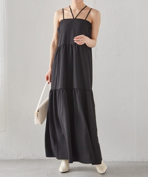 RANAN（ラナン）の「シャギーニット×キャミワンピースセット（ワンピース・レディース・ホワイト系/グレー系/ライトグレー系・M/L/LL）」の16枚目の写真