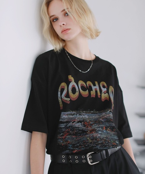 ROCHEM(ローシェン)の「ヴィンテージデザイングラフィックTシャツ(Tシャツ/カットソー・メンズ・ブラック系2/ブラック系4/ブラック系1/ブラック系3・XS/S/M/L)」の6枚目の写真