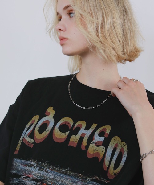 ROCHEM(ローシェン)の「ヴィンテージデザイングラフィックTシャツ(Tシャツ/カットソー・メンズ・ブラック系2/ブラック系4/ブラック系1/ブラック系3・XS/S/M/L)」の8枚目の写真
