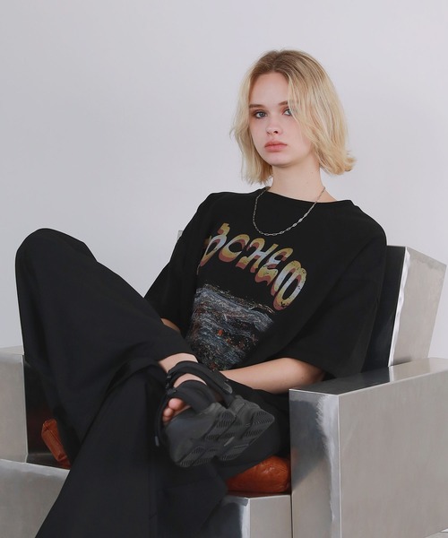 ROCHEM(ローシェン)の「ヴィンテージデザイングラフィックTシャツ(Tシャツ/カットソー・メンズ・ブラック系2/ブラック系4/ブラック系1/ブラック系3・XS/S/M/L)」の10枚目の写真