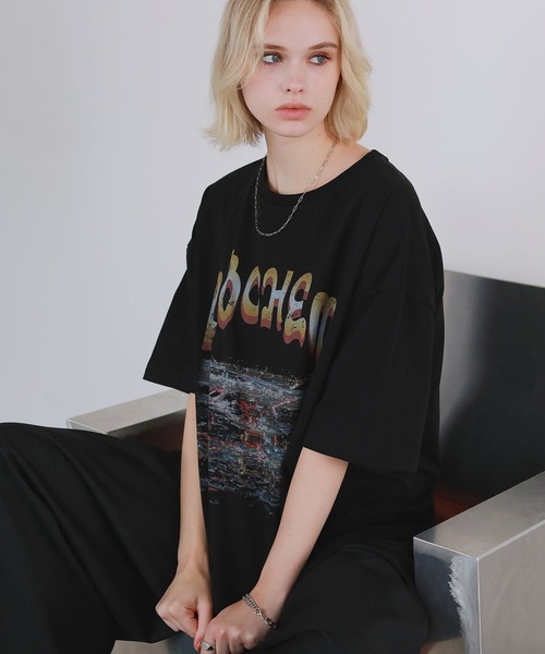 ROCHEM(ローシェン)の「ヴィンテージデザイングラフィックTシャツ(Tシャツ/カットソー・メンズ・ブラック系2/ブラック系4/ブラック系1/ブラック系3・XS/S/M/L)」の11枚目の写真