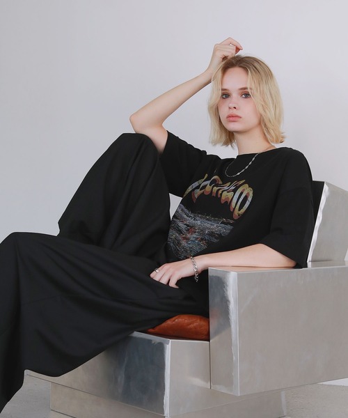 ROCHEM(ローシェン)の「ヴィンテージデザイングラフィックTシャツ(Tシャツ/カットソー・メンズ・ブラック系2/ブラック系4/ブラック系1/ブラック系3・XS/S/M/L)」の12枚目の写真