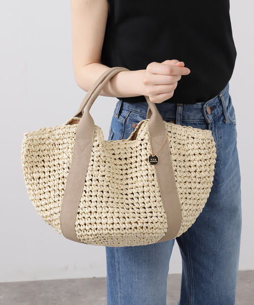 B.C STOCK（ベーセーストック）の「T.S.L/ティーエスエル ペーパートートBAG（ショルダーバッグ・レディース・ベージュ系その他/ブラック・FREE）」の12枚目の写真