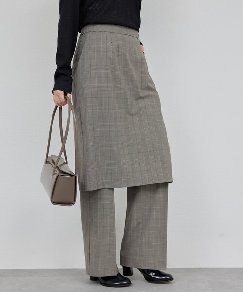 【セットアップ対応】レイヤードパンツ