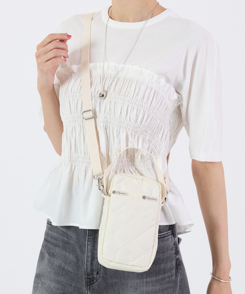 ■LeSportsac■TH MINI CROSSBODY キルトスタッズ TH MINI CROSSBODY/ブラックキルトスタッズ / LeSportsac