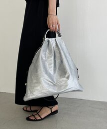 CAPRICIEUX LE'MAGE | 【PC/A4サイズ収納可】メタリックハンドルトートバッグ(ショルダーバッグ)