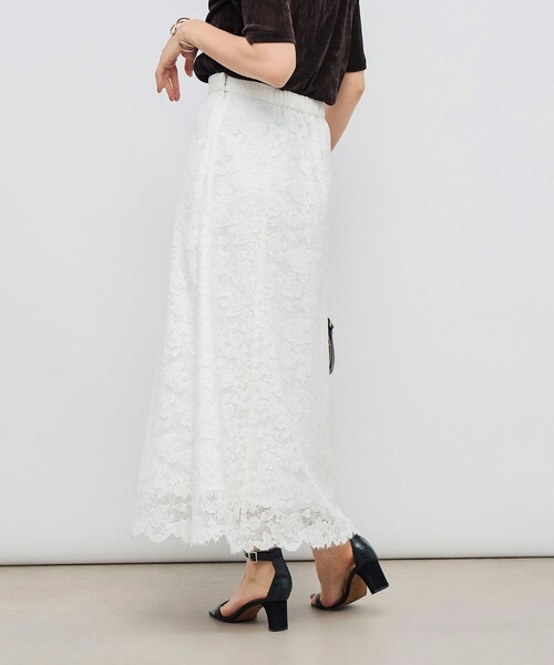 NOLLEY’S（ノーリーズ）の「ウォッシャブルレースマーメイドスカート（スカート・レディース・ブラウン/ホワイト・38/36）」の20枚目の写真