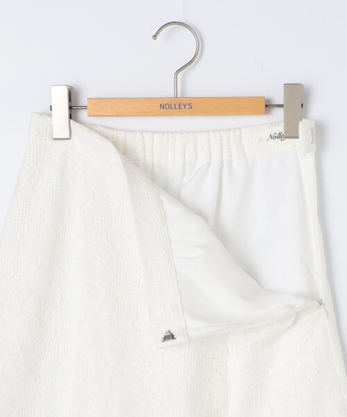 NOLLEY’S（ノーリーズ）の「ウォッシャブルレースマーメイドスカート（スカート・レディース・ブラウン/ホワイト・38/36）」の8枚目の写真